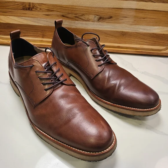 banana republic men\'s brown leather oxford dress shoes size: 12M Banana Republic Conrad Men main image 2